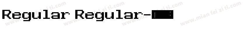 Regular Regular字体转换